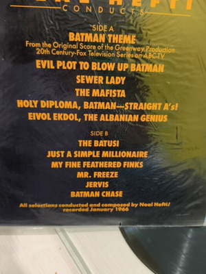 Batman Theme Neal Hefti vinyl near mint