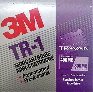 3M Travan TR-1 400mb/800mb Data Cartridge