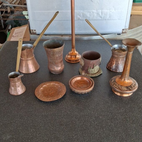 Brass decorative and functional briquas used, pack of 9 pieces