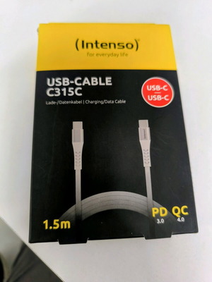Intenso USB-C to USB-C Cable C315C 1.5m New Fast Charge PD/QC