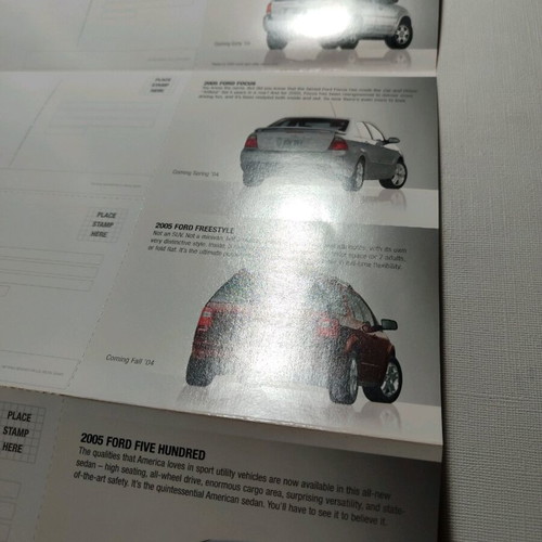 2005 Ford USA catalog cards used, good condition