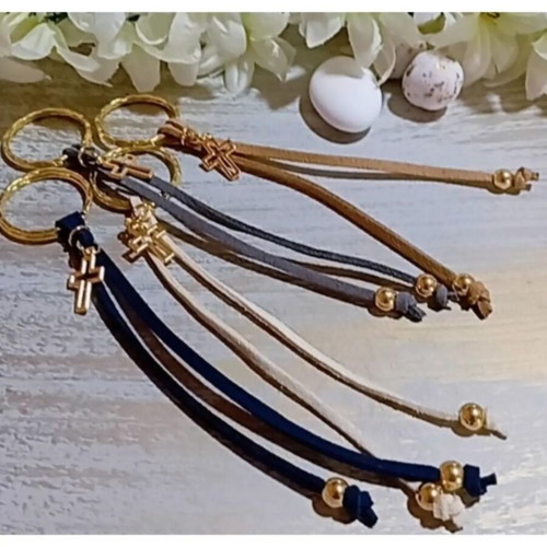 Handmade Martyrika Keychains with Suede Cord in Various Colors