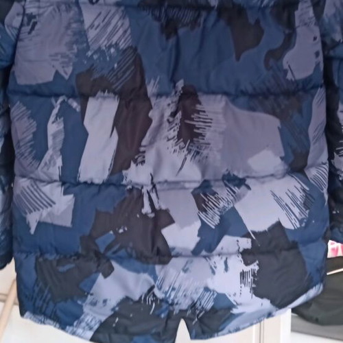 Boy's jacket size 14 like new, colorful with hood