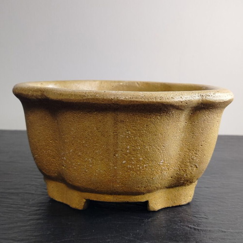 Pot bonsai 18cm flower new, handmade retro style