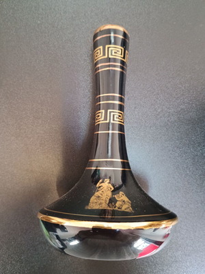 Handmade decorative vase 16cm height 24K gold like new