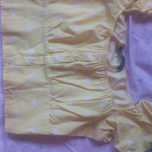 Zara women's top like new, yellow, size L