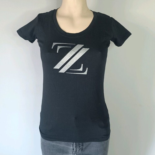 Piazza Italia black cotton t-shirt staff like new, size S