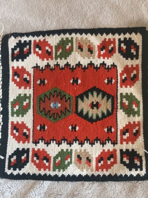Wool kilim handmade 30cm×30cm new from Metsovo