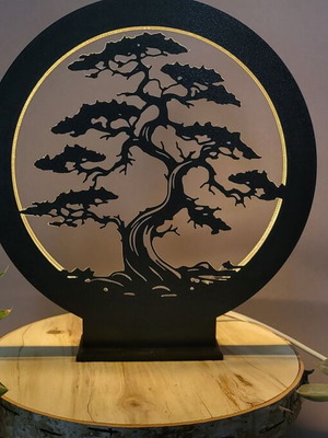 Bonsai Tree LED Lamp Zen Decorative 20cm new