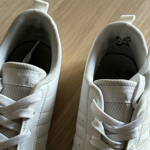 Adidas white sneakers used, size 44