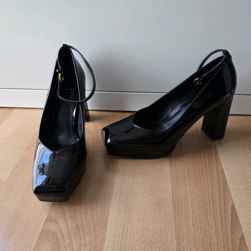 Massimo Dutti Studio pumps new, black patent leather, size 39