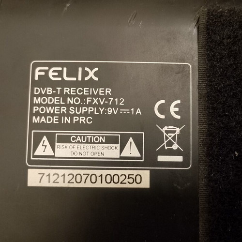 Felix FXV-712 Portable TV and Digital DVB-T Receiver like new