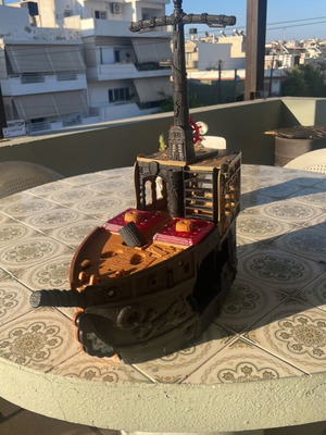 Fisher-Price Great Adventures Pirate Ship used, 1994, no figures