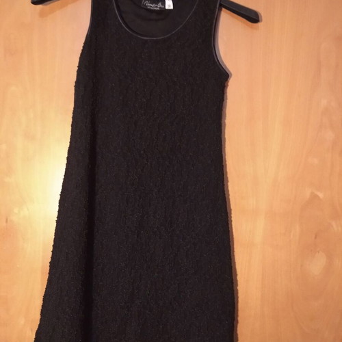 Black elastic mini dress like new, size S