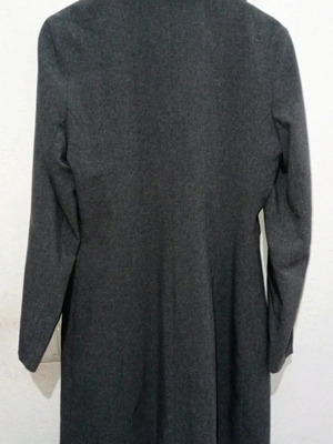 Long mid-length gray blazer like new, size 12