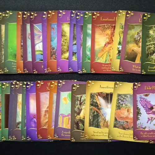 Magical Messages from the Fairies Oracle Cards deck like new, 40 cards