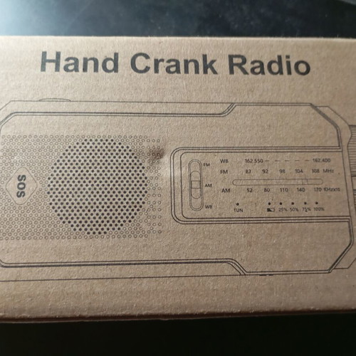 Solar emergency radio new with USB-C and powerbank