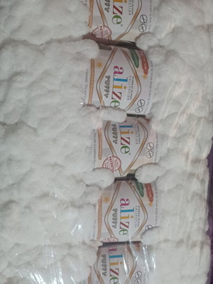 Alize Puffy White Yarn new