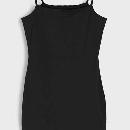 Sinsay fitted mini dress new, black, size XL