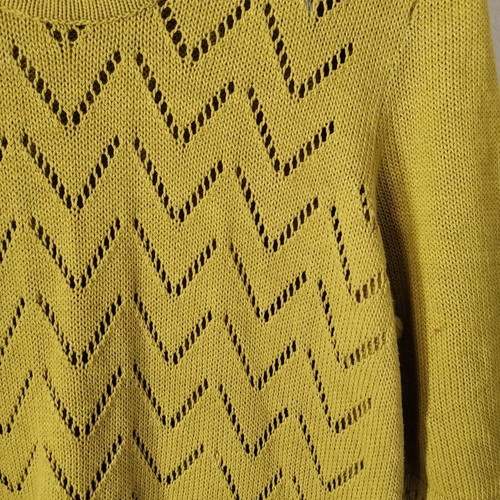 Knitted blouse with 3/4 sleeves like new, size L