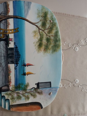 Ceramic wall decor with seaside theme like new
