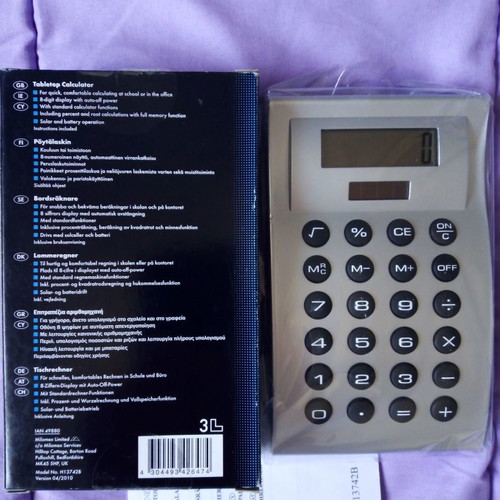 United Office calculator new, tabletop, made in UK