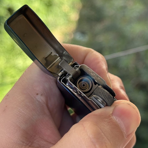 Zippo Blu lighter used