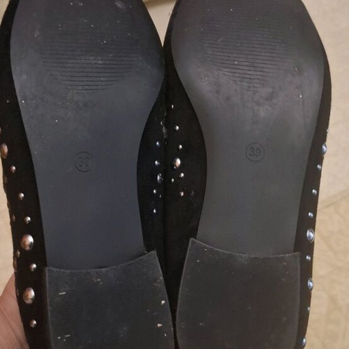 Arte Piedi suede black moccasins like new with studs size 39