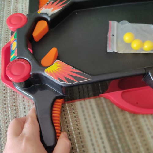 Flipper game with sound and four balls