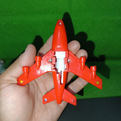 Vintage Japanese Boeing 747 Tin Toy airplane used