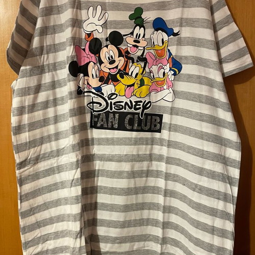 Plus size gray/white striped Primark T-shirt dress 2XL like new