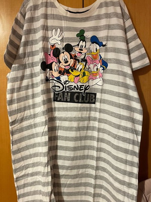Plus size gray/white striped Primark T-shirt dress 2XL like new