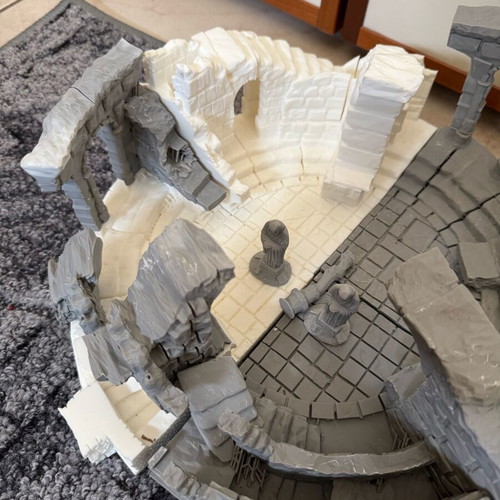 Lord of the Rings 3D Weathertop Terrain Piece like new, 30x40 resin