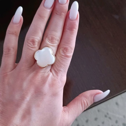 Loisir silver gold-plated ring unused, size 51-52