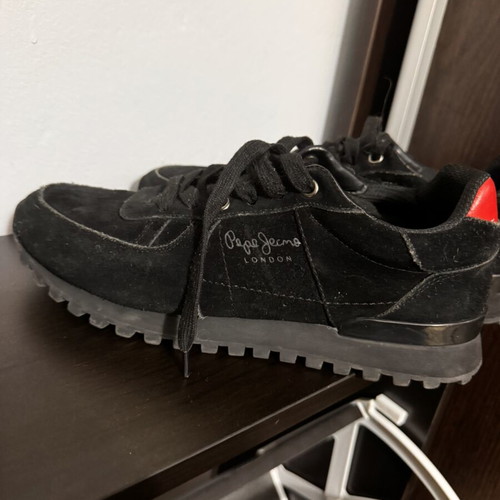 Pepe Jeans casual shoes used, size 41, black