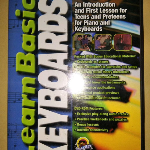 Learn Basic Keyboards DVD like new, instructional DVD