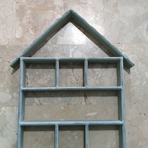 Decorative wooden hanging house used