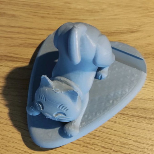 Cat phone stand new, 3d printed