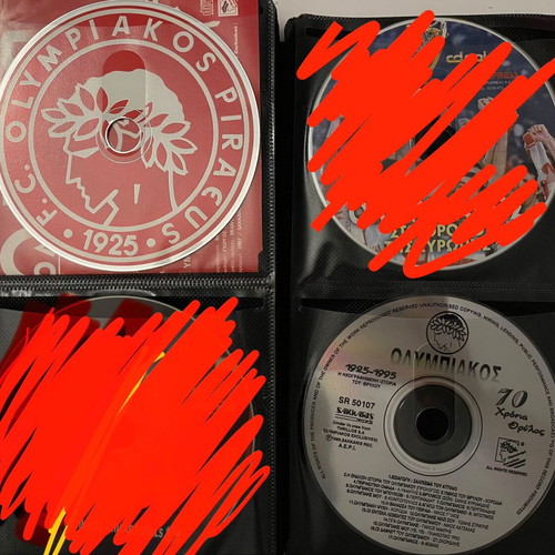 Olympiakos CD and DVD new, pack with music and anthems
