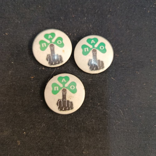 Panathinaikos pins set of three used