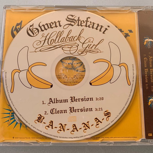 Gwen Stefani Hollaback Girl 2-trk promo CD single used
