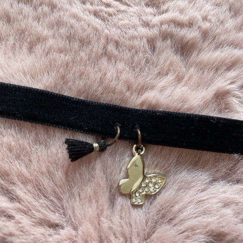 Choker like new, set of 2 pieces, black and dark blue