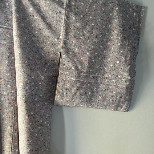 Japanese silk and cotton kimono, 130 cm