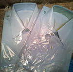 Ellas blue short-sleeve shirts with epaulets new, set of 2