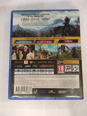The Witcher Wild Hunt PS4 game used