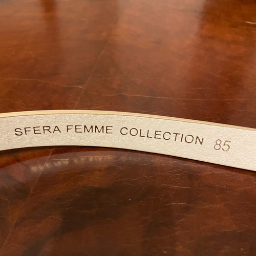 Sfera belt made of faux leather unused, gray and beige, size 85cm