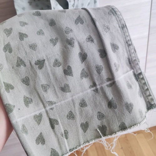 Zara floral jeans used 146 cm for 11 years green