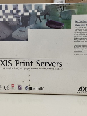 AXIS 540+ Print Server σφραγισμένο, vintage LAN 10BaseT