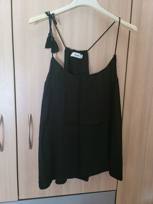 Toi&Moi top adjustable straps, cotton like new, black