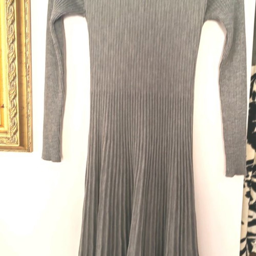 Escada knitted dress used, gray, size M